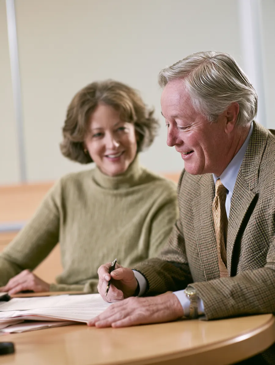 Family reviewing every medical balance together before financing